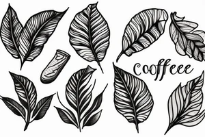 Coffee plant branch tattoo idea