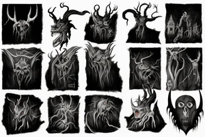 Jersey Devil and Scary Stories to Tell in the Dark tattoo idea