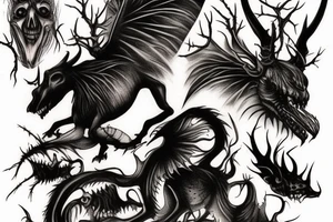 Jersey Devil and Scary Stories to Tell in the Dark tattoo idea