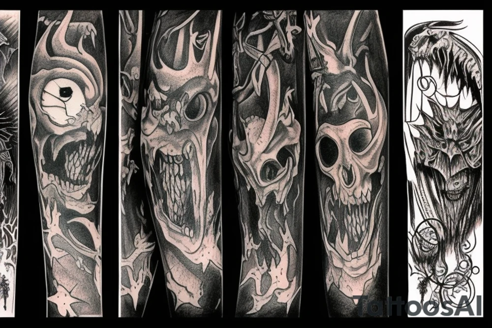 Jersey Devil and Scary Stories to Tell in the Dark tattoo idea