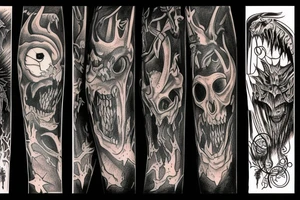 Jersey Devil and Scary Stories to Tell in the Dark tattoo idea