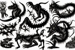 Jersey Devil and Scary Stories to Tell in the Dark tattoo idea