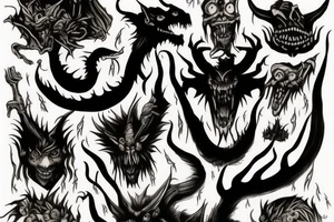 Jersey Devil and Scary Stories to Tell in the Dark tattoo idea