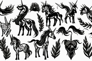 Unicorn tattoo idea