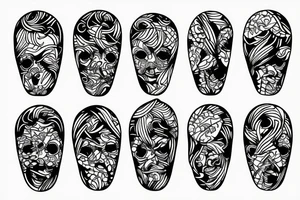 Surfer boy tattoo idea