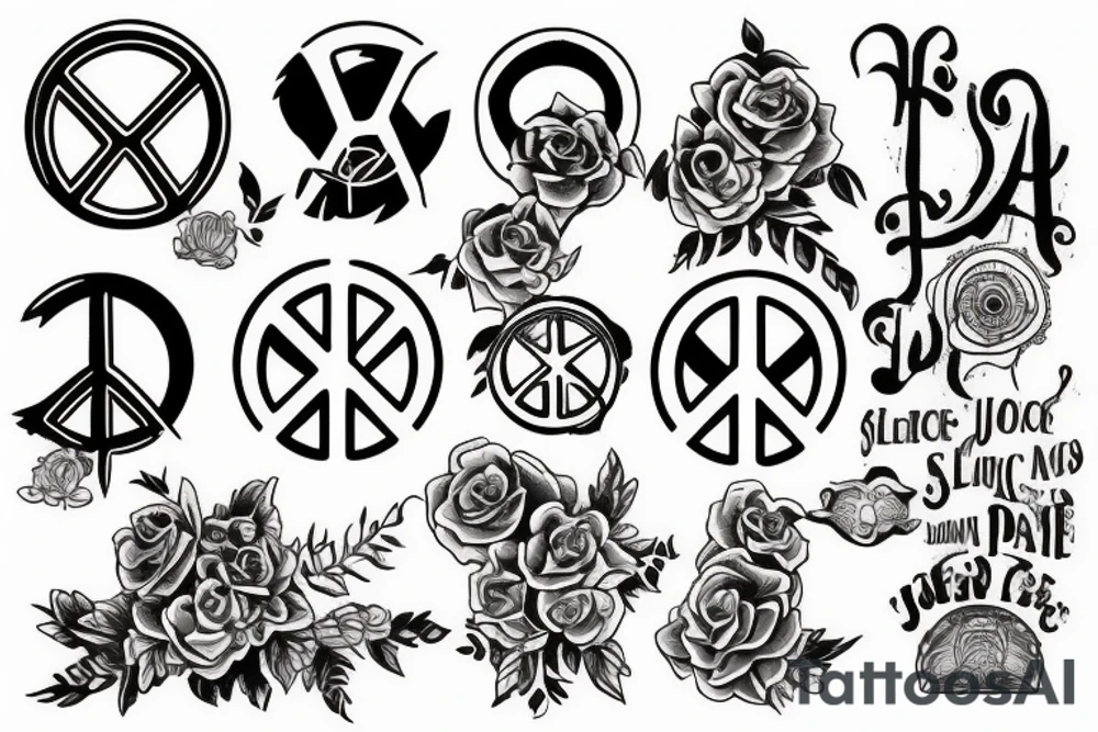 Peace tattoo idea