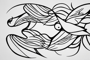 Single Line Bird Flying, A single, continuous line, simple but elegant design of a bird in flight. This minimalist approach can give the impression of fluidity and movement. tattoo idea