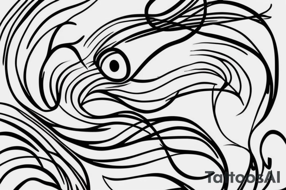 Single Line Bird Flying: A single, continuous line can be used to create a simple but elegant tattoo design of a bird in flight. This minimalist approach can give the impression of fluidity and movement. tattoo idea