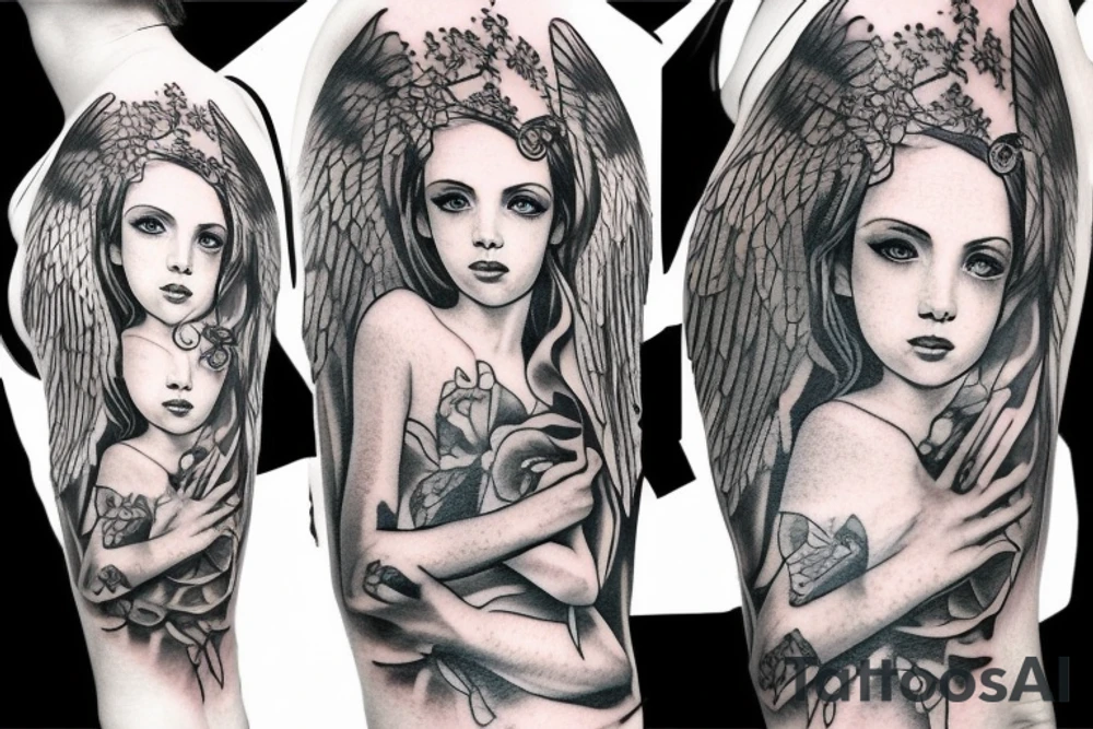 Angel tattoo idea