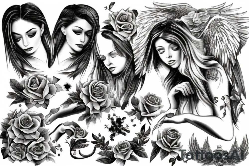 Angel tattoo idea