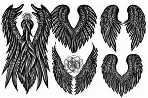 Angel wings tattoo idea