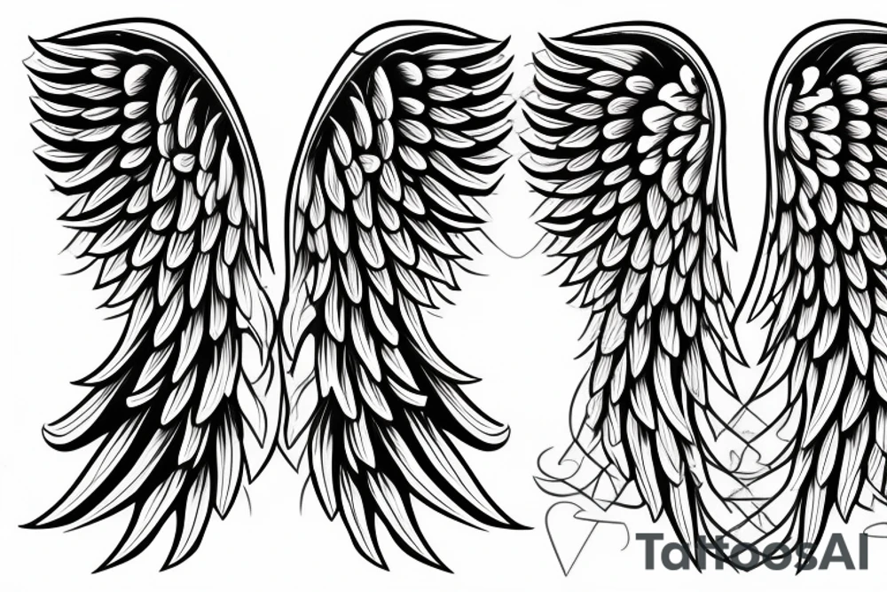 Angel wings tattoo idea