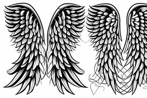 Angel wings tattoo idea