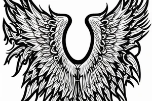 Angel wings tattoo idea