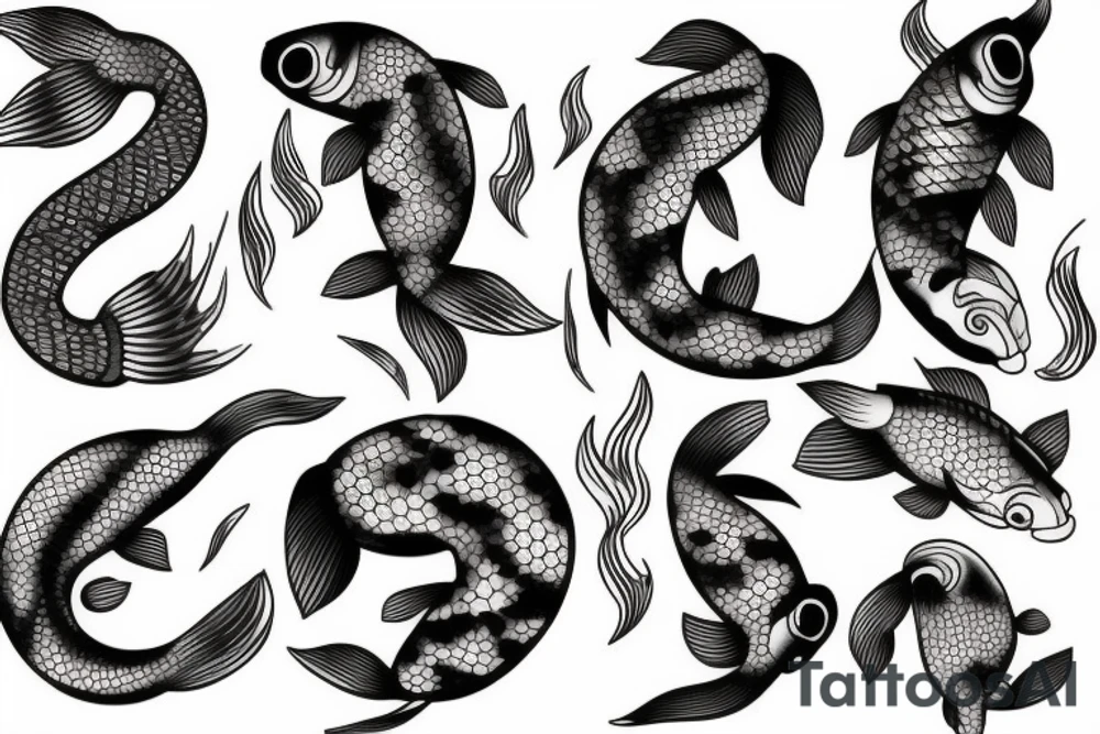 Koi fish tattoo idea