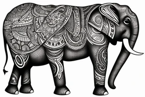 Elephant tattoo idea