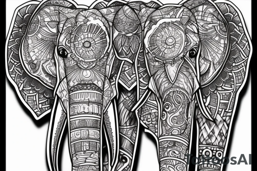 Elephant tattoo idea