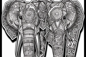 Elephant tattoo idea