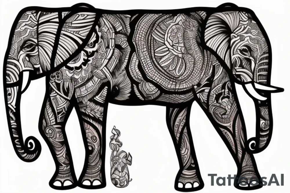 Elephant tattoo idea