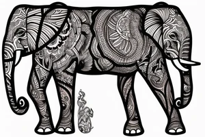 Elephant tattoo idea