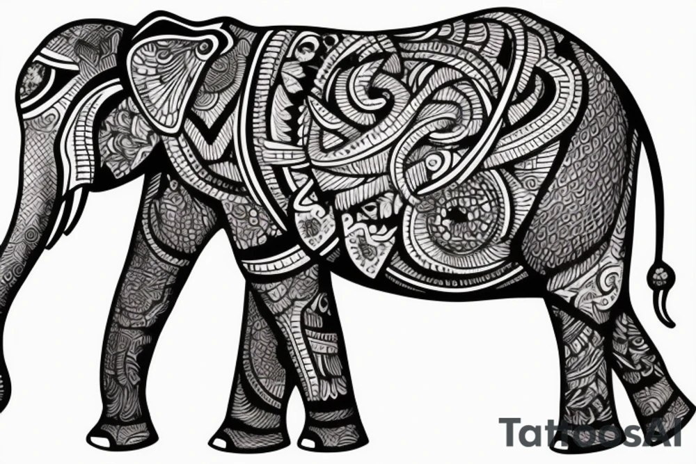 Elephant tattoo idea