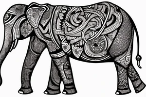 Elephant tattoo idea