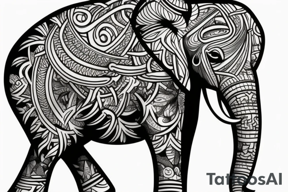 Elephant tattoo idea