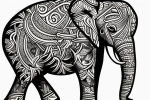 Elephant tattoo idea