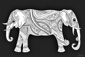 Elephant tattoo idea