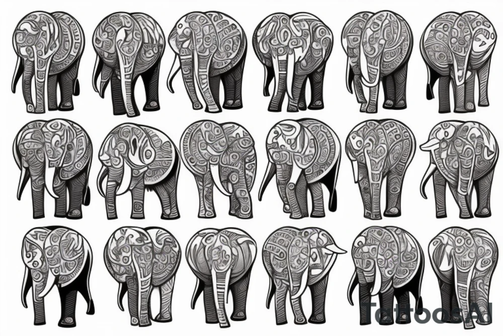 Elephant tattoo idea