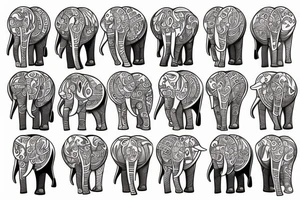 Elephant tattoo idea