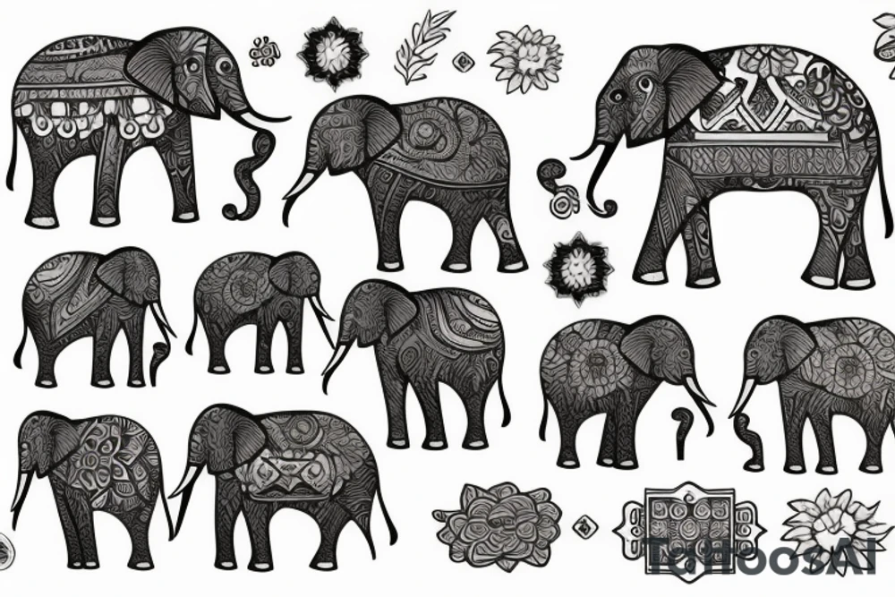 Elephant tattoo idea