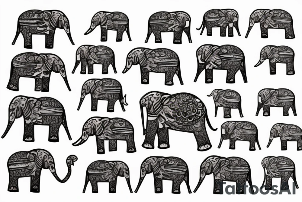 Elephant tattoo idea