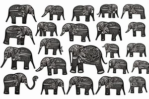 Elephant tattoo idea