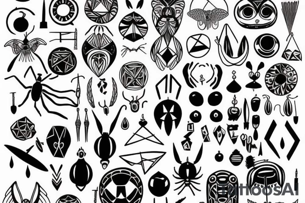 Love bugs breathe air mensch fine lines geometric symbols witchy tattoo idea
