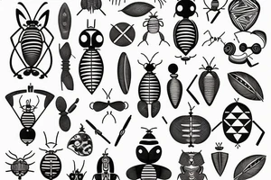 Love bugs breathe air mensch fine lines tattoo idea
