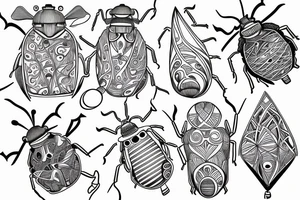Love bugs breathe air mensch fine lines tattoo idea