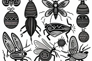 Love bugs breathe air mensch fine lines tattoo idea