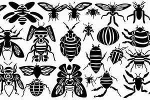 Love bugs breathe air mensch fine lines rhoscharch tattoo idea