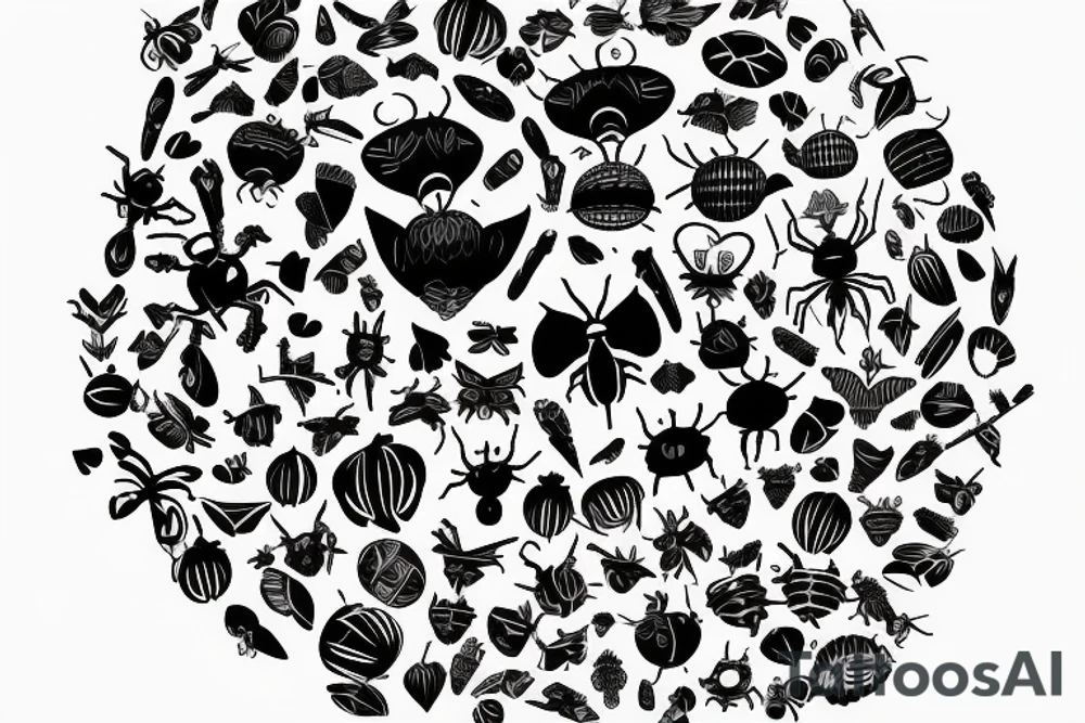 Love bugs breathe air symbol mensch fine lines tattoo idea