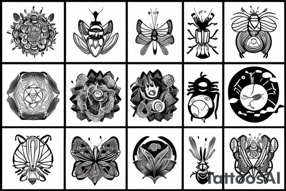 Love bugs breathe air symbol mensch universe tattoo idea