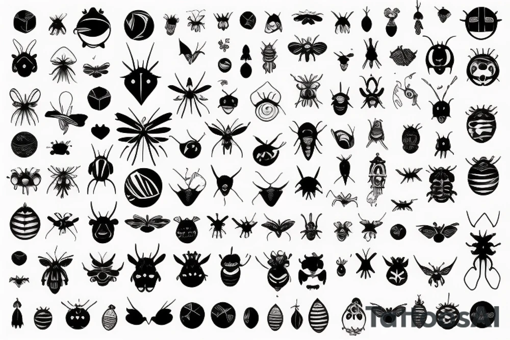 Love bugs breathe air symbol mensch universe tattoo idea