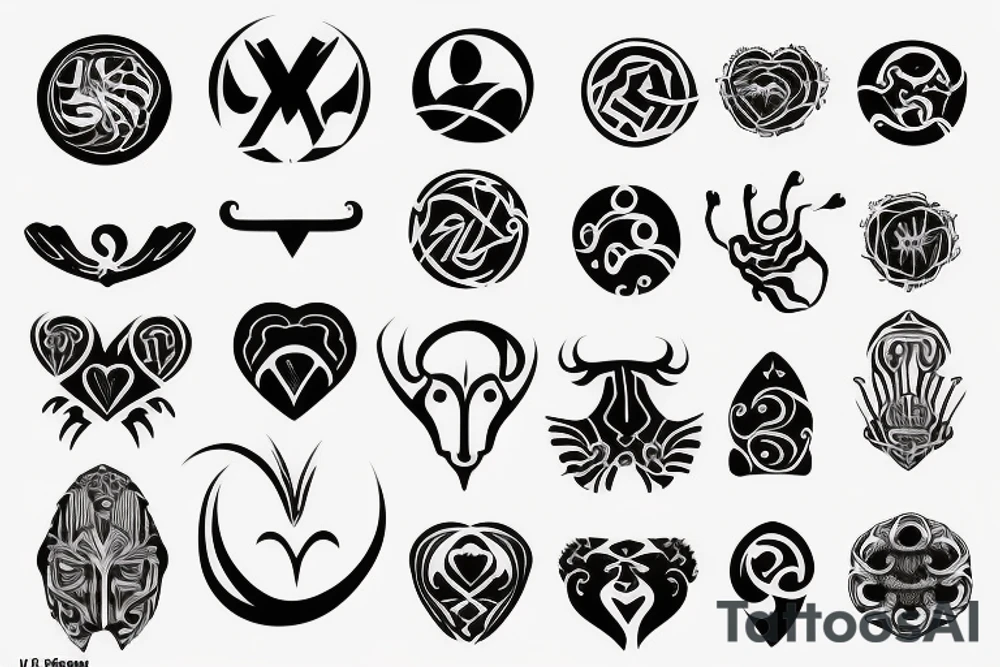Air symbol with love fine lines small tattoo idea Air symbol with love fine lines small tattoo idea