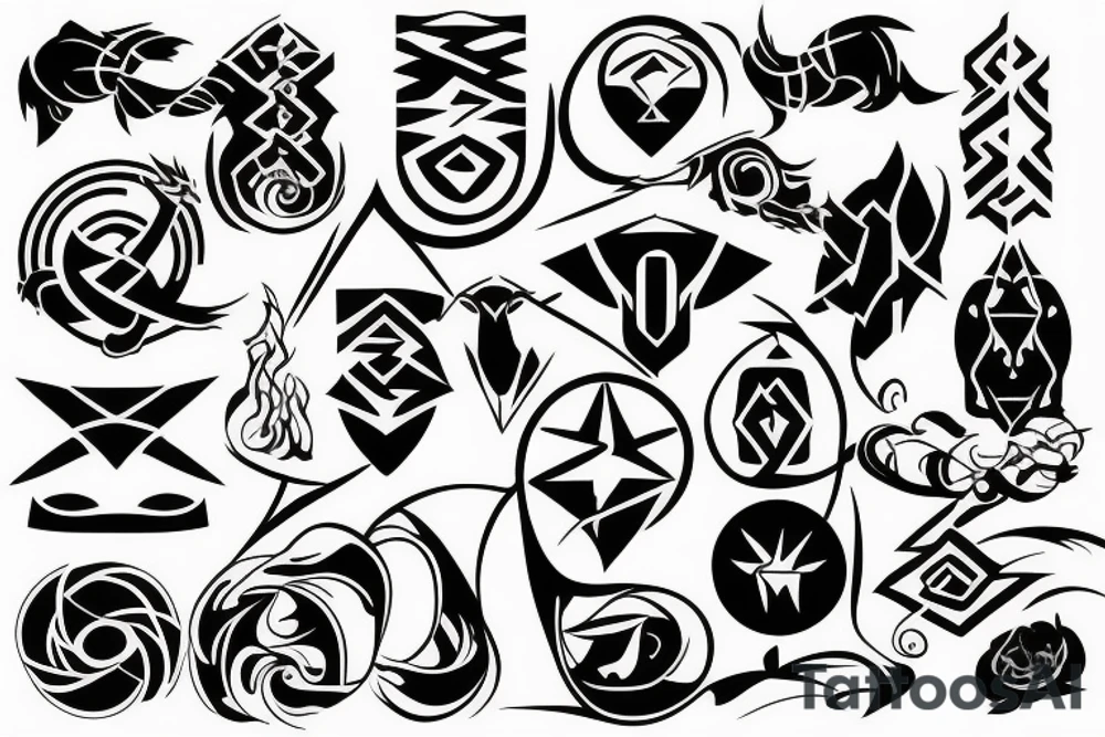 Air symbol tattoo idea