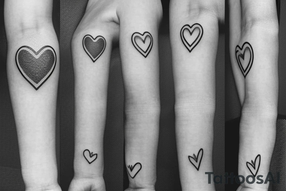 Air symbol with extra line crossing it and little heart type icon overlayed or integrated somehow tattoo idea