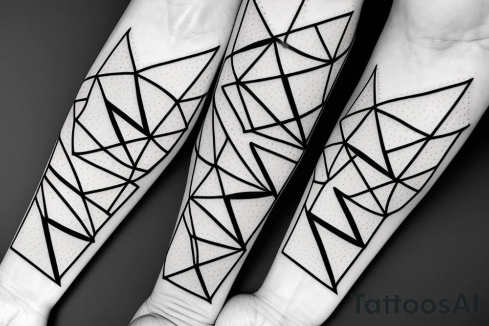 Triangle with two parallel lines crossing it parallel to the base. tattoo idea Triangle with two parallel lines crossing it parallel to the base. tattoo idea