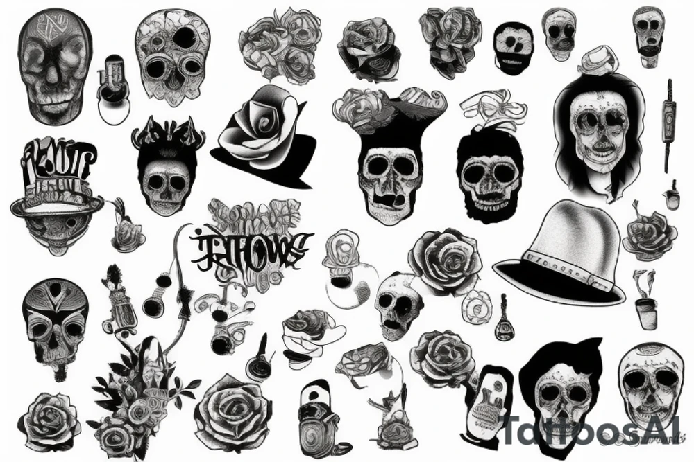 shades of the town tattoo idea