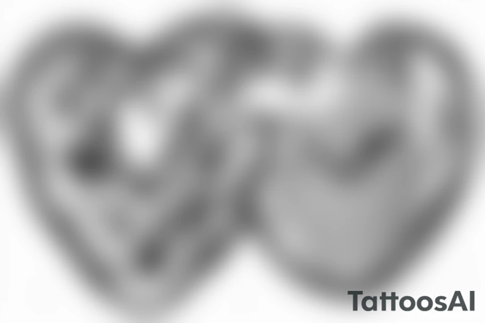 Human heart in a Food Processor. Fineline tattoo idea