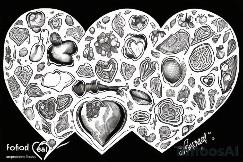 A Food Processor containing a Human Heart. Fineline tattoo idea