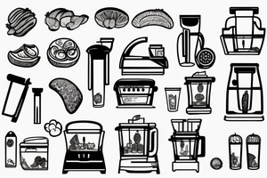 A Food Processor tattoo idea